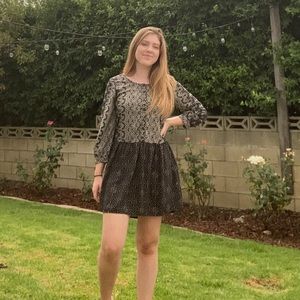 Long Sleeve Pattern Dress